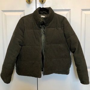 Women’s Army Green Corduroy Jacket, Size XS/S